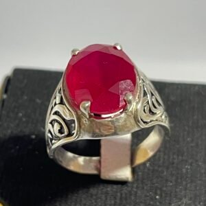 King's Ruby Crest Ring