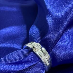 Celestial Groove Silver Ring